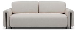 Divano greige allungabile/con contenitore e rivestimento in bouclé 244 cm Arcadova – ELTAP