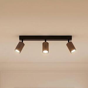 Faretto da soffitto Tune, a 3 luci, marrone, metallo, lunghezza 66 cm Tune TK Lighting, dimmerabile, Marrone / Ruggine, Soggiorno / Sala da pranzo, Alluminio, Faretto