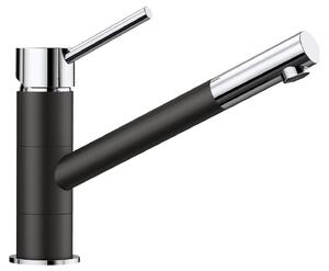 Miscelatore per lavello con doccia Blanco Kano cromo nero 526175