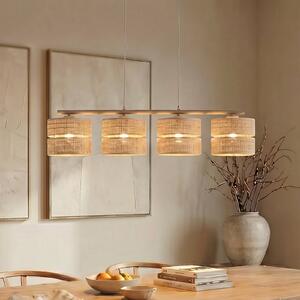 Lampada a sospensione Calma TK Lighting, dimmerabile, Crema / Ambra, Soggiorno / Sala da pranzo, Lampada a sospensione
