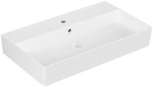 Villeroy & Boch Memento 2.0 lavabo mural, 1 trou pour robinet, avec trop-plein, poli, 800x470mm, 4A228GR1, 4A228GR1