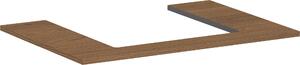 Hansgrohe Xilesa E Console avec découpe au centre pour lavabo à poser, 780x550x16mm, 54269550, 54269550
