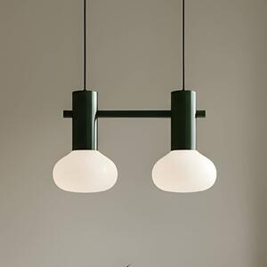 Lampada a sospensione in vetro Flo ALDEX, dimmerabile, Verde, Soggiorno / Sala da pranzo, Metallo, Design, Lampada a sospensione