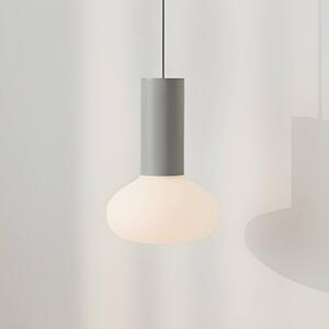 Lampada a sospensione in vetro Flo ALDEX, dimmerabile, Alluminio / Grigio / Zincato, Soggiorno / Sala da pranzo, Metallo, Design, Lampada a sospensione
