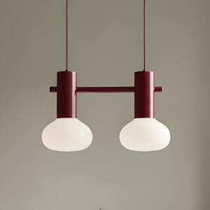 Lampada a sospensione in vetro Flo ALDEX, dimmerabile, Rosso, Soggiorno / Sala da pranzo, Metallo, Design, Lampada a sospensione