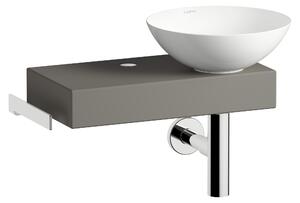 LAUFEN PICCOLO NOVO Plan de toilette, suspendu, tablette à gauche, 1 trou pour robinet, sans trop-plein, 555x320x400mm, H561PN37071111, H561PN37071111