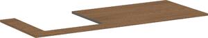 Hansgrohe Xilesa E Console avec découpe à gauche pour vasque à encastrer polie, 1375x550x16mm, 54272550, 54272550
