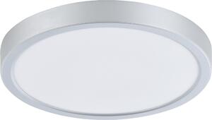 Plafoniera LED, acciaio argentato, bianco, P 28,5 cm