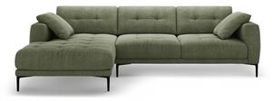Divano angolare verde (con penisola a sinistra/con chaise lounge) Bemy – Micadoni