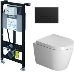 Set vaso WC Duravit ME by Starck 2530092000, modulo di installazione Duravit DuraSystem WD1011000000, 0020190000, WD5001031000