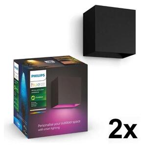 Philips - Set da 2 lampade da esterno dimmerabili LED RGBW Hue RESONATE LED/8W/230V IP44