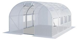 TOOLPORT Serra da Giardino tunnel Serra Orto stabile e robusto 3x4m - Telo PE 180g/m² bianco transparente