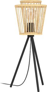 EGLO 43854, Nero, Naturale, Acciaio, Legno, Camera da letto, Sala da pranzo, Soggiorno, Nero, IP20, I