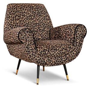 Poltrona Vico Velluto e Tessuto Fantasia - Design Iconico
