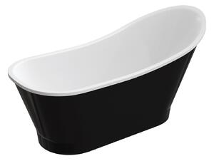 Omnires M+ vasca da bagno freestanding 160x73 cm ovale bianco VENEZIA159BCP