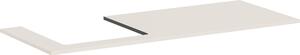 Hansgrohe Xilesa E Console avec découpe à gauche pour vasque à encastrer polie, 1375x550x16mm, 54272780, 54272780