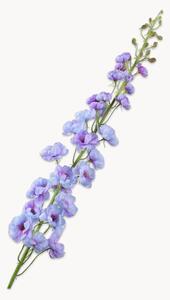 Set di 2 fiori artificiali fatti a mano Delphinium