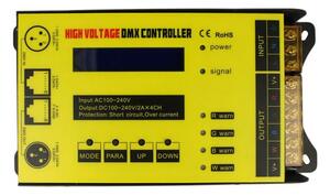 Centralina DMX Controller Alta Tensione 4 Canali RGBW Per Striscia 