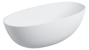 Omnires Shell M+ vasca da bagno freestanding 160x75 cm ovale bianco SHELLWWBM