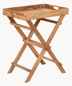 Tavolino da giardino pieghevole in legno di teak Ronda con vassoio