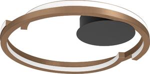 EGLO LED, plafoniera Mezzomonte, lampada da soffitto per soggiorno, dimmerabile, lampada per corridoio, lampada da soffitto per camera da letto in metallo, finitura bronzo, luce bianco caldo/bianco freddo, diametro 48 cm