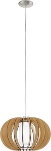 Eglo 95598 Stellato 1 lampada a sospensione Ø 40cm nichel opaco bianco acero