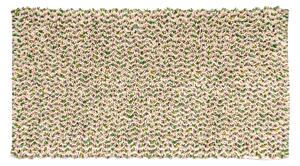 Tappeto bagno rettangolare Speed in 100% cotone verde 100 x 55 cm