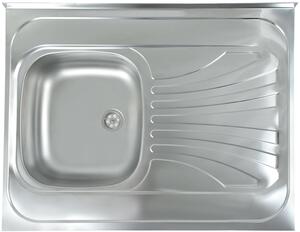 Alveus Classic lavello in acciaio 80x60 cm acciaio 1009328KF