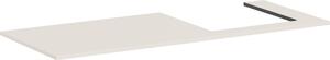 Hansgrohe Xilesa E Console avec découpe à droite pour vasque à encastrer polie, 1375x550x16mm, 54273780, 54273780
