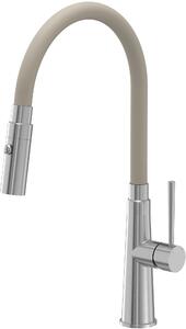 Quadron Gina rubinetto da cucina verticale acciaio inossidabile-beige 3922505_BSBE
