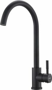 KINSE Miscelatore monocomando da cucina, acciaio inox | Miscelatore da cucina girevole a 360° | Miscelatore da cucina ad alta pressione | Grigio canna di fucile
