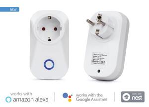 V-TAC Smart WiFi Plug Presa P30 Schuko 10A Compatible Amazon Alexa 