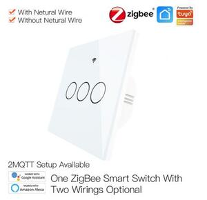 ZigBee Interruttore Smart Da Parete Con 3 Tasti Touch Con Pannello 