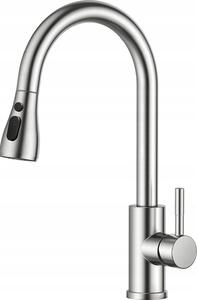 Rubinetto da cucina FORIOUS BEKF23-38 con beccuccio estraibile, acciaio inossidabile