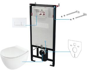 Deante Silia set modulo di installazione, vaso wc e placca di comando CDLA6ZPW