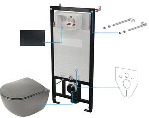 Deante Peonia Zero set modulo di installazione, vaso wc e placca di comando CDENDZPW