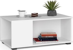 Tavolino da caffè Juliet bianco con design moderno e funzionalità 90 cm