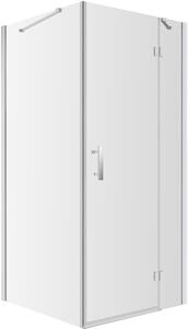 Omnires Manhattan box doccia 100x90 cm rettangolare cromo lucida/vetro trasparente MH1090CRTR