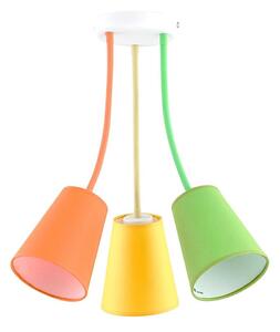 Lampadario a sospensione con supporto rigido WIRE COLOUR 3xE27/60W/230V