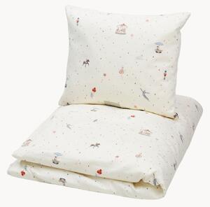 Set biancheria da letto per bambini in cotone satinato Carousel