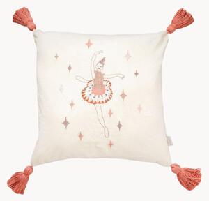 Cuscino in cotone organico con nappe Ballerina
