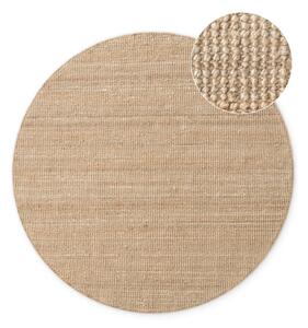 Tappeto rotondo di colore naturale in iuta ø 160 cm Bouclé Jaipur – Hanse Home