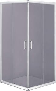 Deante Funkia box doccia 80x80 cm quadrato cromo lucida/vetro grafite KYC_442K