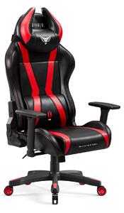 Sedia da scrivania Diablo X-Horn 2.0 Small: Nero-Rosso