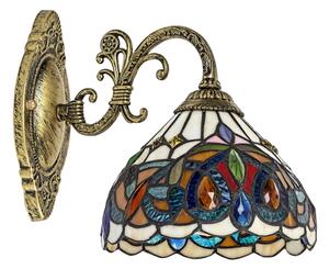 Brilagi - Lampada da parete Tiffany in vetro colorato LUISA 1xE27/40W/230V