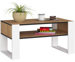 Akord Tavolino Da Salotto Domi Rovere Craft/Bianco 92X53X45 Cm