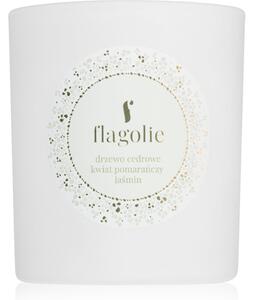 Flagolie White Label Cedar Tree, Orange Blossom, Jasmine candela profumata 150 g
