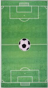 Tappeto da gioco per bambini verde lavabile 100x160 cm Soccer Time – Vitaus