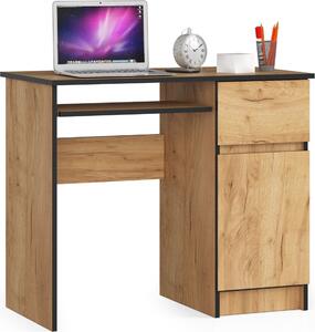 Scrivania 90 cm Pixel destra rovere craft elegante e funzionale