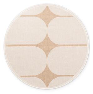Tappeto da interno/esterno rotondo beige/avorio ø 160 cm Duet Bowen – NORTHRUGS